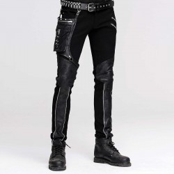 Pantaloni con tessuto  effetto marmorizzato