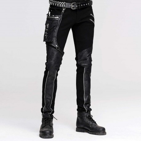 Pantaloni con tessuto  effetto marmorizzato