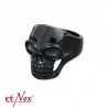 Anello con teschio nero
