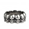 Anello in metallo  con teschi