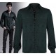 Camicia allacciata davanti in tessuto con disegni