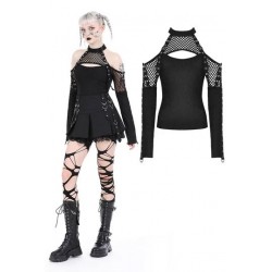Maglia con retina e bondage