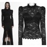 Maglia in pizzo con collo alto