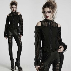 Camicia con maniche  aperte su spalle