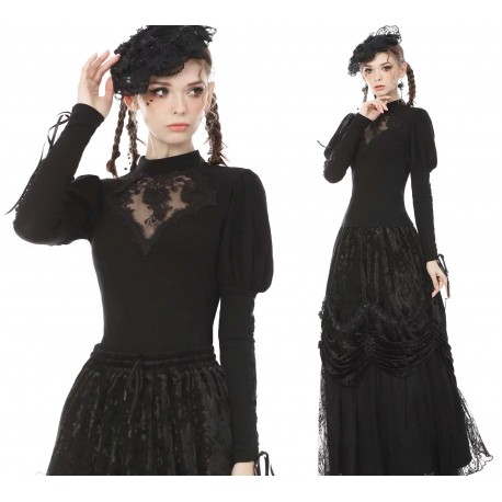 Maglia con maniche a sbuffo